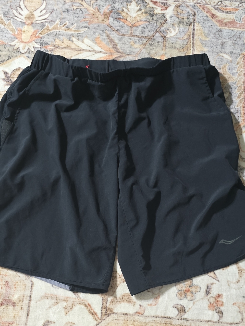 Saucony Men's Black Athletic Running Shorts